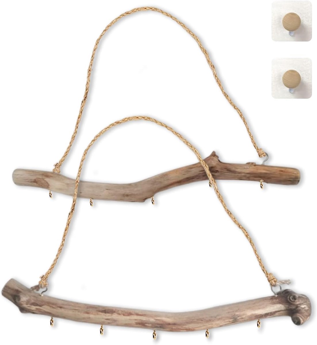 Decoratieve Takken - Drijfhout Decoratie - Sieraden Organiseren - Natuurlijke Textuur - 15 Inch - Natuurlijk
