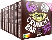 Holie's Crunchy Bar Protein Peanut Chocolate 3x2 repen - eiwit - reep - suikervrij - gezond - vegan - 9 pack