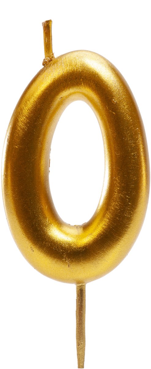 Dekora Gold Comic Birthday Candle - 0