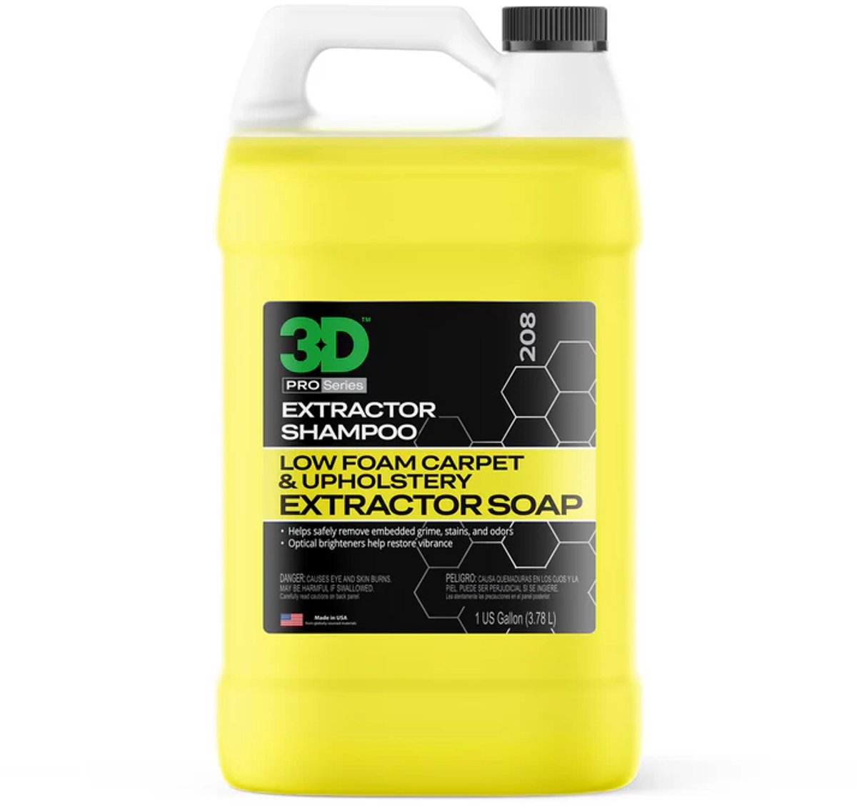 3D Extractor Shampoo - Upholstery & Carpet Cleaner - 3780ml