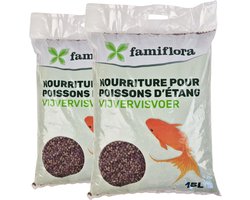 Famiflora Koi Mix OSW Astax Pond Pellet - 2x 15L (30L) - 6mm Korrel - Premium Koivoer - Met Astaxanthine voor Intense Kleuren - Stimuleert gezonde groei zodat je koi groot en sterk worden
