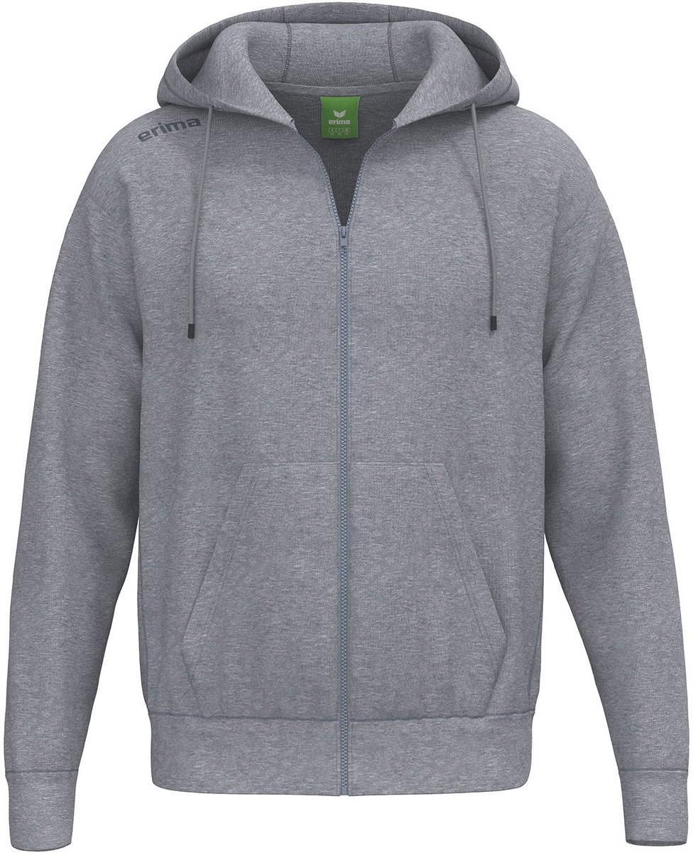 Erima Ts Sweatjack Met Capuchon Kinderen - Grey Melange | Maat: 128