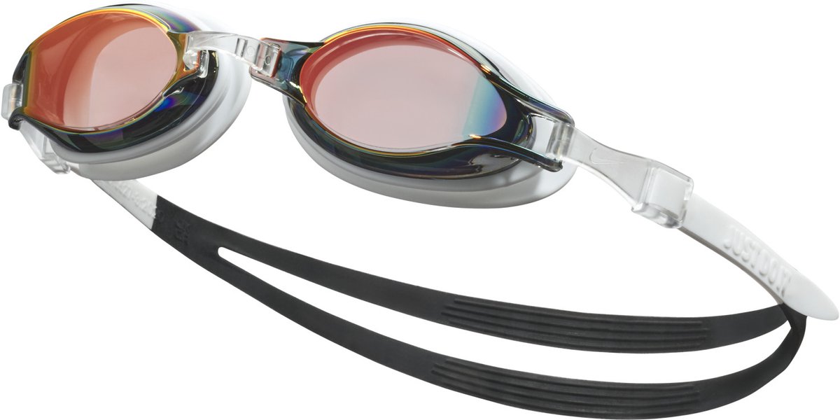 NIKE CHROME MIRRORED GOGGLE WHITE/BLACK