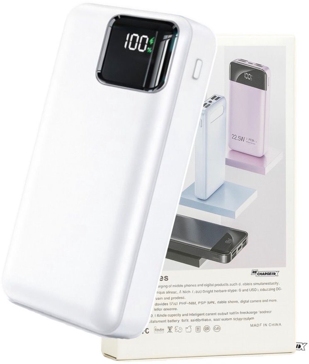 Powerbank 30.000 mAh - 22.5W Snellader - Led Display - 2 - afbeelding 3