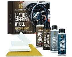 LEATHER EXPERT ZWART LEDER STUUR RESTAURATIE KIT