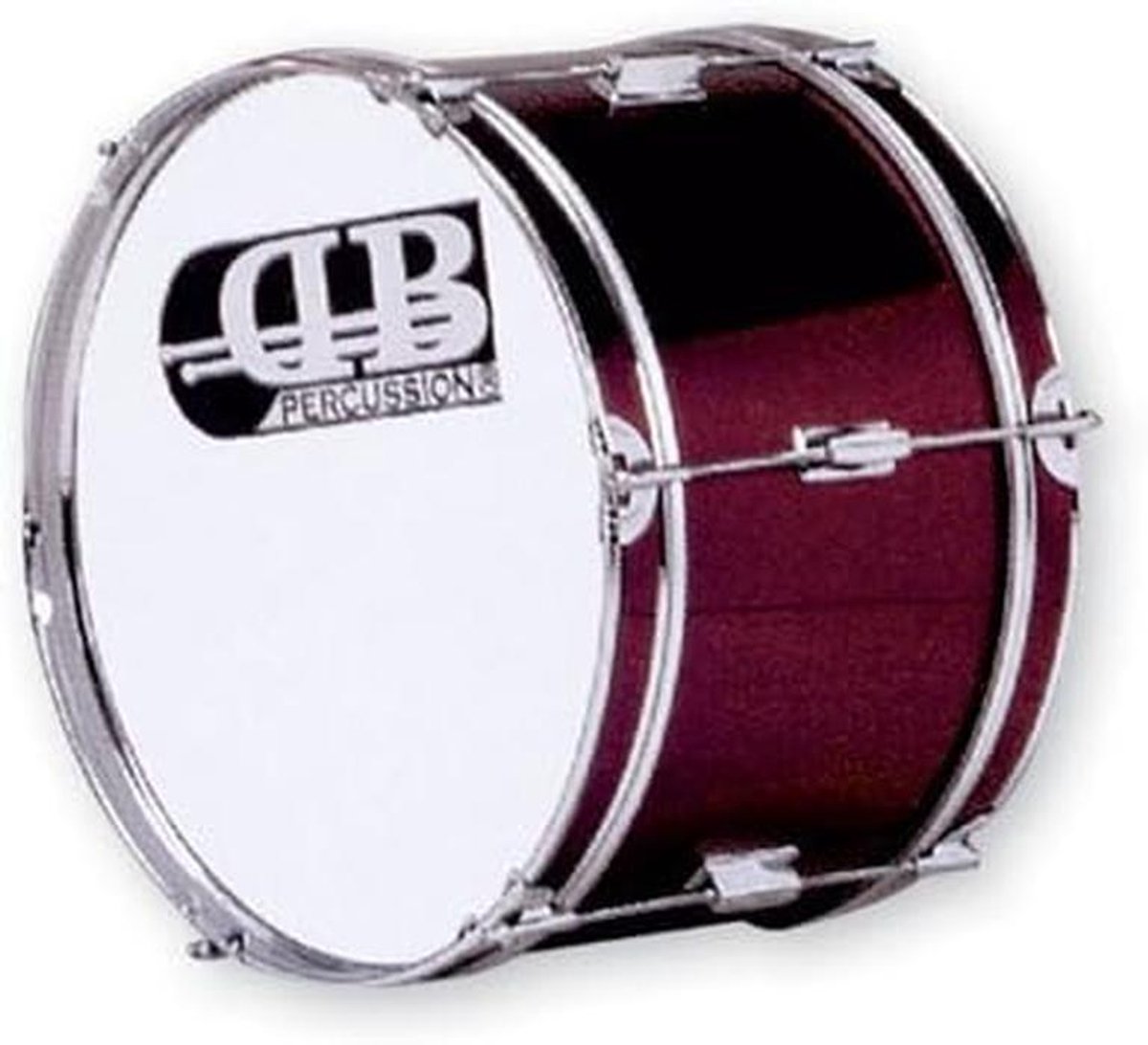 Grote Trommel - Bassdrum Percussie - Muziek Maken - Populier Hout Aros - 18x10 Inch - Bordeaux Rood