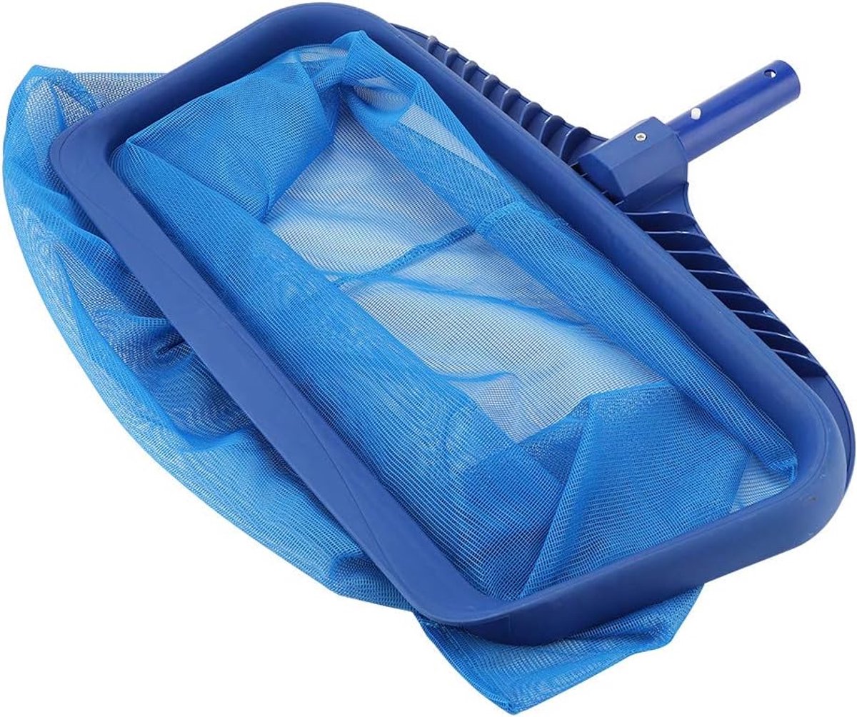 Zwembadafschuimer Net - Skimmer Net Zwembad - Zwembad Reinigen - Fijn Gaas Diepe Zak - 58.5 x 39 cm - Blauw