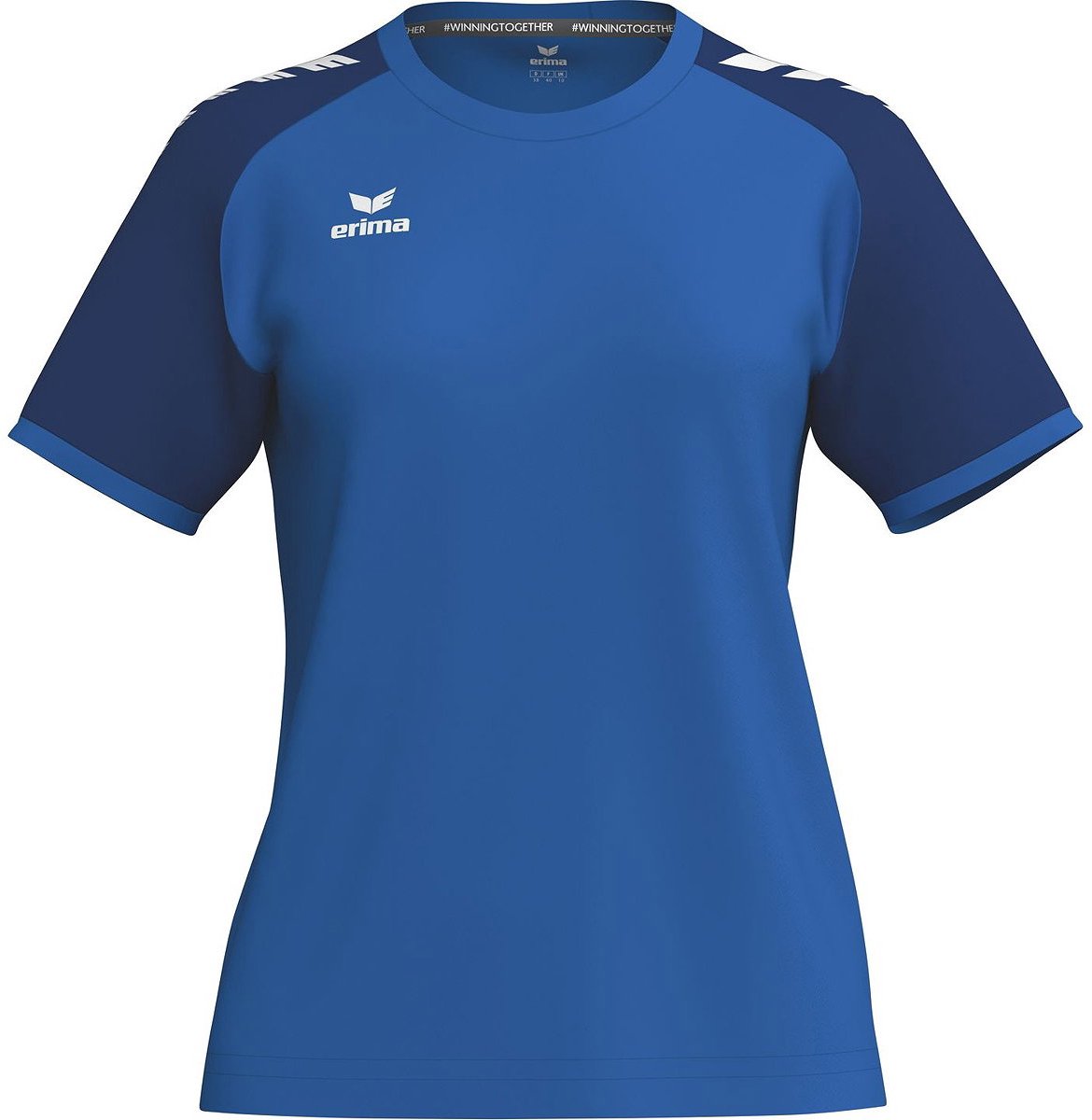 Erima Wings Shirt Korte Mouw Dames - New Royal / New Navy | Maat: 38