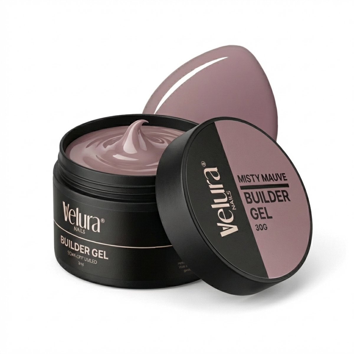 Velura® Builder Gel - 30g Misty Mauve - Liquid Builder Gel - Gelnagels - BIAB - Flexibele Hechting & Dimethicone Comfort - HEMA- & TPO-vrij