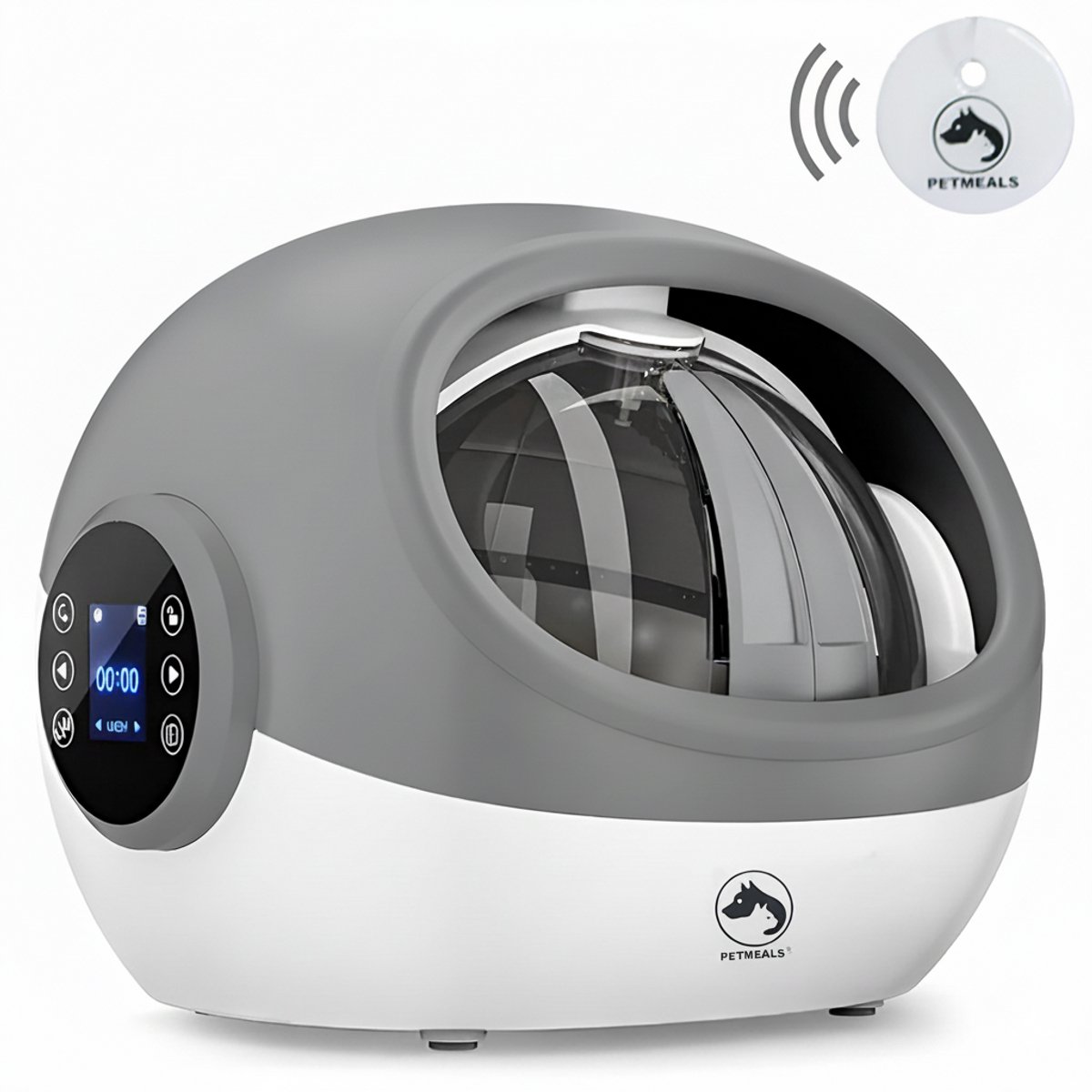 PetMeals® - Halsband Chip Voerdispenser - RFID - Automatische Voerbak Kat - Voerautomaat met Chip voor Halsband - Voerbak
