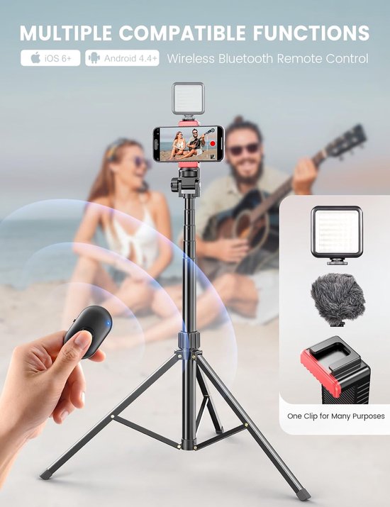Telefoon Statief - Mobiel Statief - Foto's Maken - Verstelbaar ...