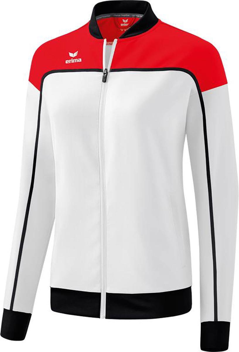 816x1200.jpg Erima Change Presentatiejack Dames - Wit / Rood / Zwart | Maat: 44 - Afbeelding 1