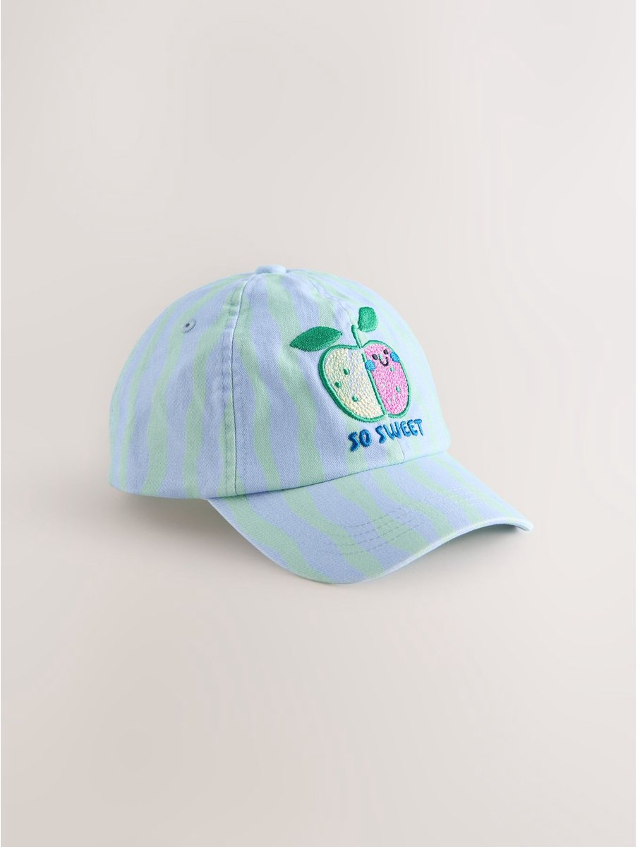 Next - Meisjes - Pet met appelprint - Blauw