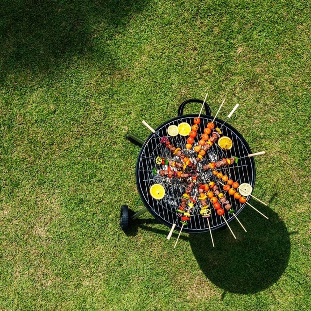 Houtskoolgrill - Buitenbarbecue - Zomerse Maaltijden Bereiden - Compact Ovenfunctie - 43 cm - Zwart