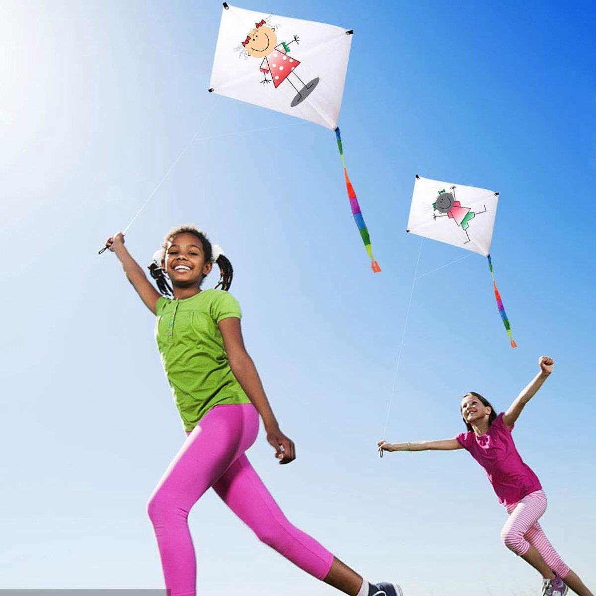 Kinderen Vlieger - Outdoor Speelgoed - Creatief Knutselen - DIY Kleurplaten - 45x40cm - Meerkleurig