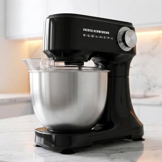 RONN® Mixer met mengkom - Mixer - Mixer met mengkom keukenmachine - Zwart - 10cm x 28cm x 32cm van Merkloos — afbeelding 2