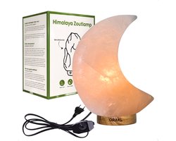 Dimbare Himalaya Zoutlamp Selene - 2-4 KG en ca. 17 cm - Nachtlamp - Maanlamp - Cadeauverpakking