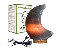Dimbare Himalaya Zoutlamp Selene - 2-4 KG en ca. 17 cm - Nachtlamp - Maanlamp - Cadeauverpakking