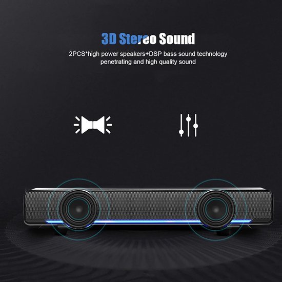 Soundbar - TV Speaker - Soundbar Box - tv accessoire van Merkloos — afbeelding 2