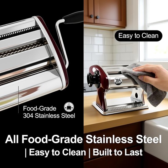 Pasta Machine - Pasta Maker - Pasta Tool - deeg verwerking systeem van Merkloos — afbeelding 2