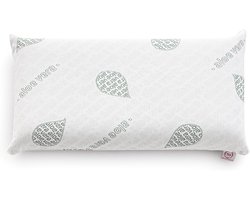 Hoofdkussen Traagschuim - Ergonomisch Neksteunkussen van Memory Foam - 60x36x12 cm - Ademend & Anti-Allergisch - Met Aloë Vera Hoes - OEKO-TEX Gecertificeerd