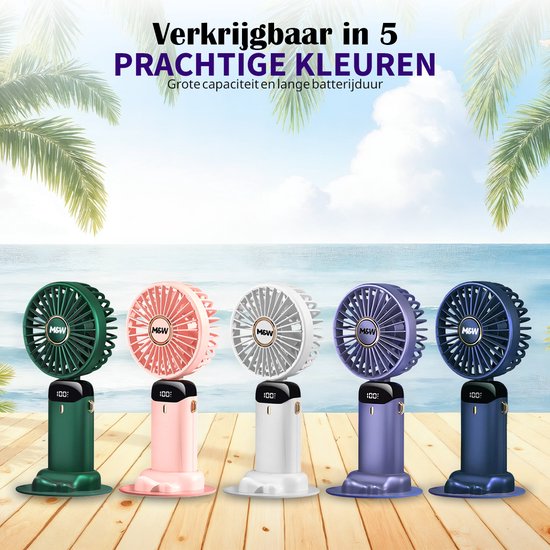 JANREAY Mini-handventilator, USB-bureauventilator, kleine