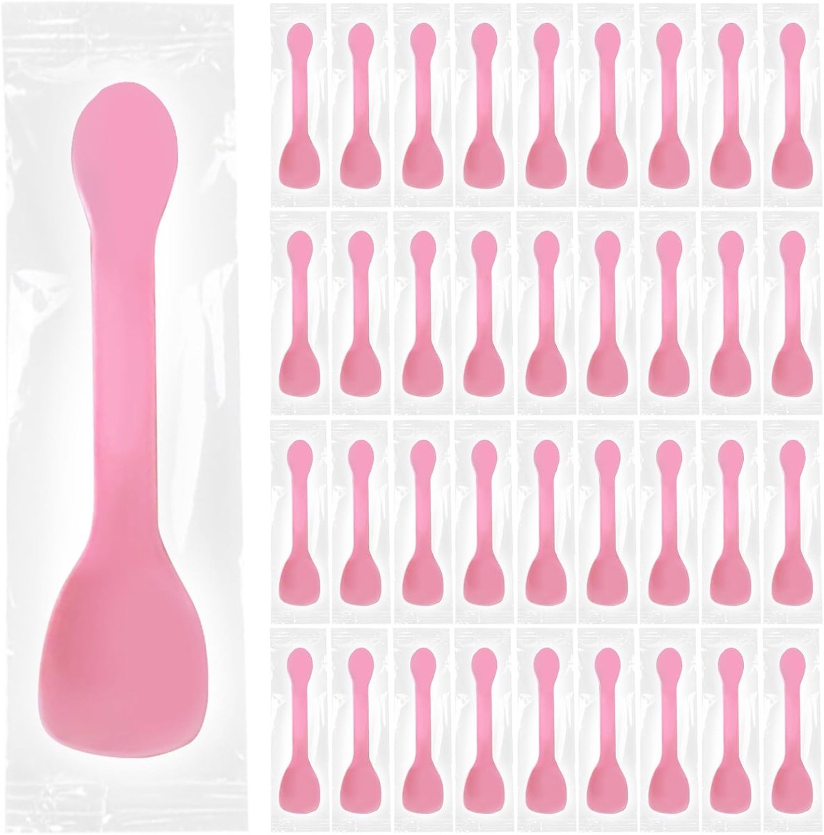 Dessertlepels - IJsschepjes - Feestjes Gebruik - Herbruikbaar Melamine - 10 CM - Roze