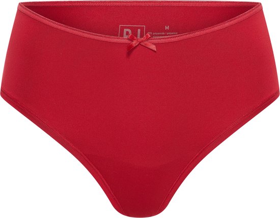 RJ Pure Color Dames Maxi String Donkerrood XL