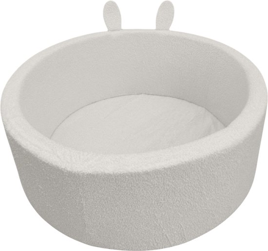 Liefjes & Co Fluffy Konijn Wit Ballenbak Met 200 Ballen - Baby & Kinder Ballenbad - Zacht Foam - Speelgoed van Liefjes & Co — afbeelding 4
