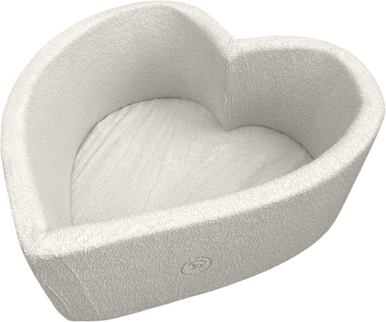 Liefjes & Co Fluffy Wit Hart Ballenbak Met 200 Ballen - Baby & Kinder Ballenbad - Zacht Foam - Speelgoed van Merkloos — afbeelding 5