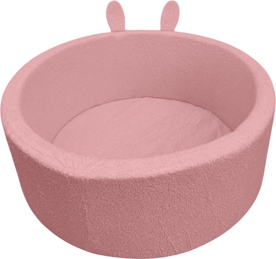 Liefjes & Co Fluffy Roze Konijn Ballenbak Met 200 Ballen - Baby & Kinder Ballenbad - Zacht Foam - Speelgoed van Liefjes & Co — afbeelding 4