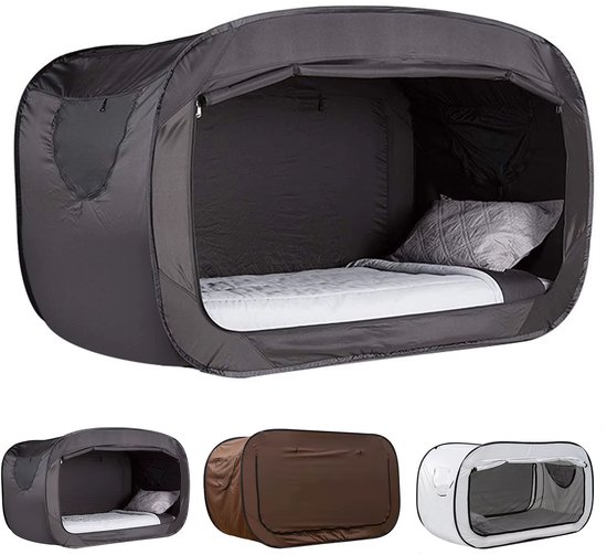 Opvouwbare Privacy Pop Bed Tent voor Outdoor – Volledig Gesloten Schaduwbedtent voor Camping, Kinderen, Volwassenen, Tuin, Strand en Vakantie — afbeelding 4