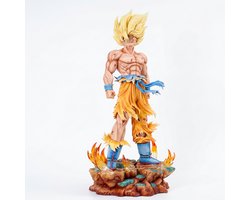 Dragonball Z - Figurine - Son Goku- 30cm - Anime - Dragon Ball Figuur - Figuren - Super Saiyan - Geschenk - LED verlichting - Beeldje - Pvc - Collectie - Ornament