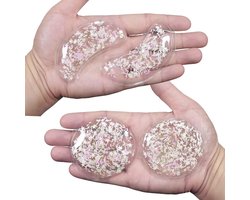 4 Stuks Herbruikbare Gel Ice Pack Oogpads – Koelende Behandeling voor Roodheid, Oogontspanning, Koude/Warme Therapie voor Onder Ogen, Vermoeidheid, Wallen en Puffen- Ster En Maan