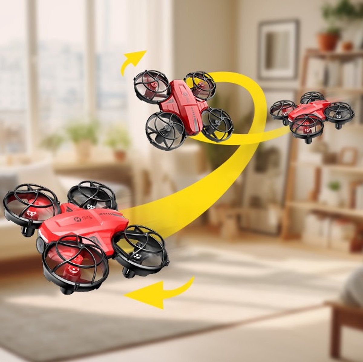 HS420 Mini Drone met Camera 1080P - Rood – foto 7