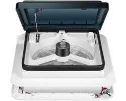 Cellista Dakventilator Camper 12V - RV Ventilator Met LED Verlichting - Dakluik Ventilator - Lucht Ventilator Caravan - 5-35m³/min Luchtstroom - 10 Bladen