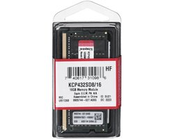 Kingston ValueRAM KCP432SD8/16 - Laptopgeheugen - 16GB - DDR4 - SODIMM - 3200MHz - 1 x 16 GB