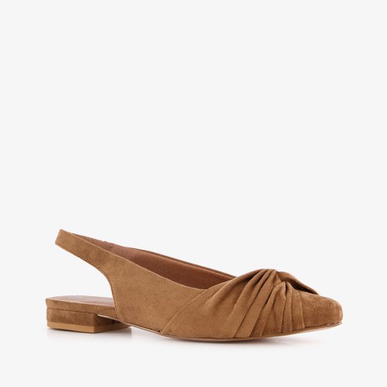 Slingbacks femmes Nova avec nœud marron cognac - Taille 42