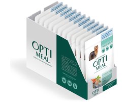 Optimeal volwassen honden natvoer met zalm en bosbessen in roomsaus - 12x 100g