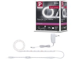 Paulmann SimPLED LED Strip 1,5 Meter Neutraalwit - Power Set met Dimmer & Schakelaar - 17W - 24V - Wit