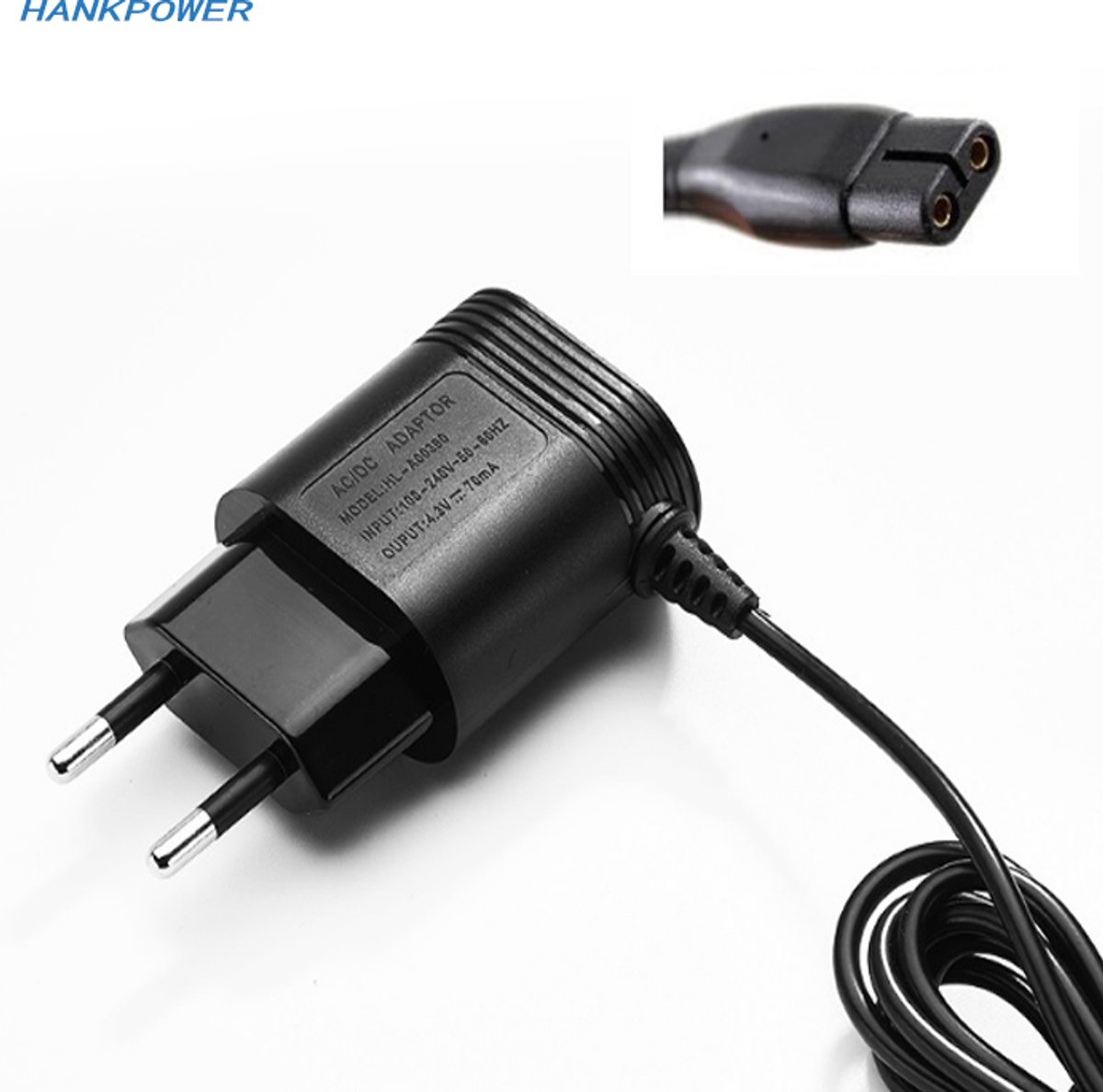 17Parts Oplaadkabel geschikt voor Philips Scheerapparaat – 4.3V EU Plug – Compatibel met S300 S511 S520 S1000 S1010 YQ308 – Scheerapparaat Oplader – 1 Meter