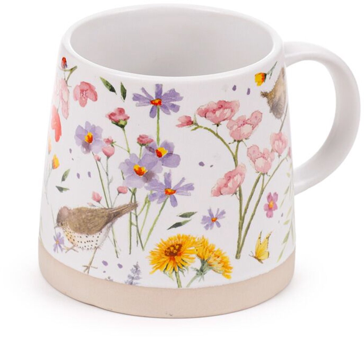 Jan Pashley Wings & Wildflowers Tapse Stoneware Mok - Beker