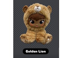 MorisMos Designer Knuffel Beer – Luxe Pluche Teddy – Cadeau voor Kinderen & Volwassenen – Golden Lion