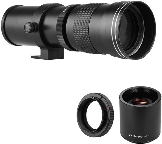 Objectif téléobjectif zoom Vivitar 650-1300 mm F8-16 OUTFIT neuf f CANON EOS M S