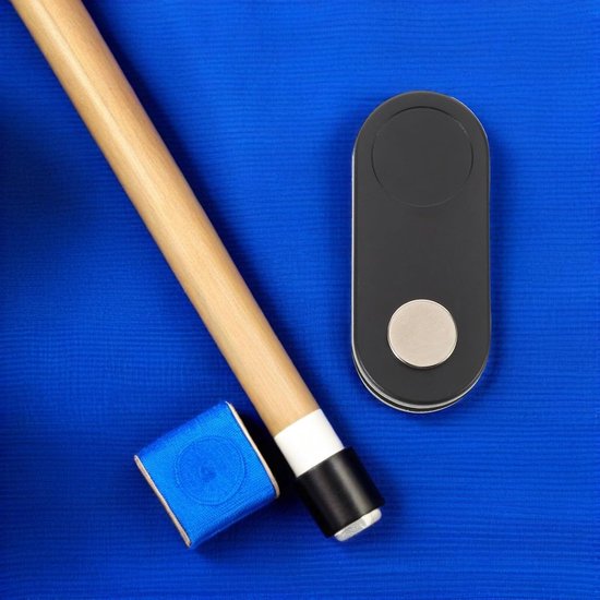 Krijthouder Keu - Biljart Accessoire - Snel Krijten - Magnetische Bevestiging - Compact Ontwerp - Zwart — afbeelding 3