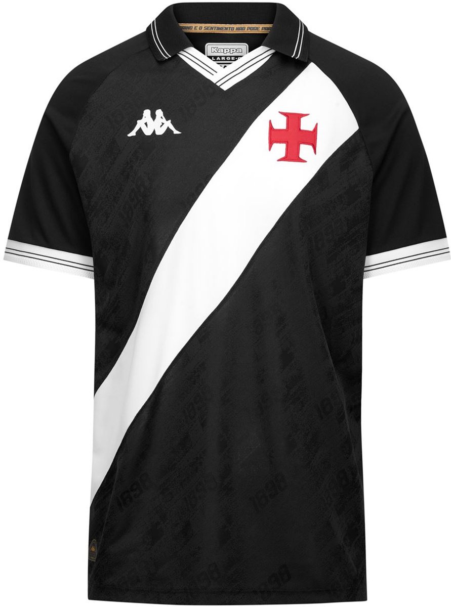 Vasco da Gama Thuisshirt 2025/26 - Brazilië Voetbalshirt - Vasco da Gama - Maat L - Kappa - Globalsoccershop