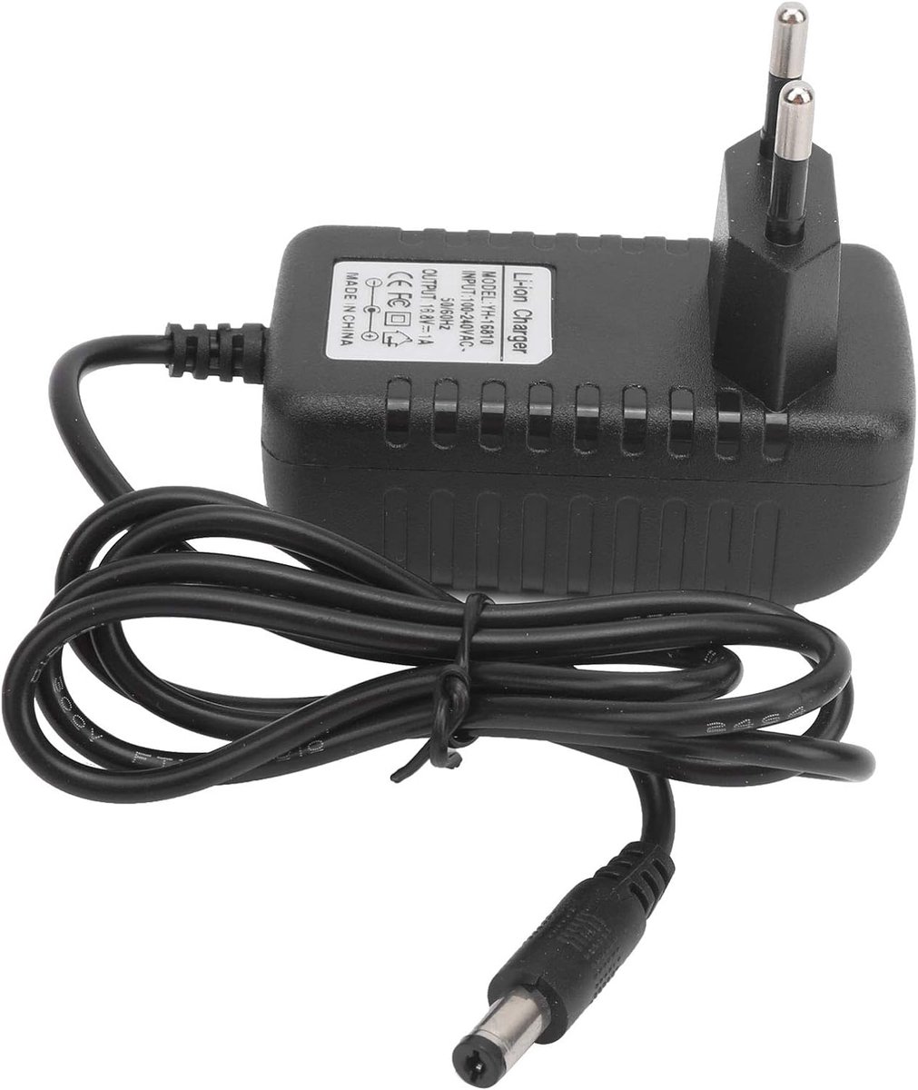 Batterijoplader - Li-batterij Lader - Veilig Opladen - Meervoudige Bescherming - 16.8V 1A