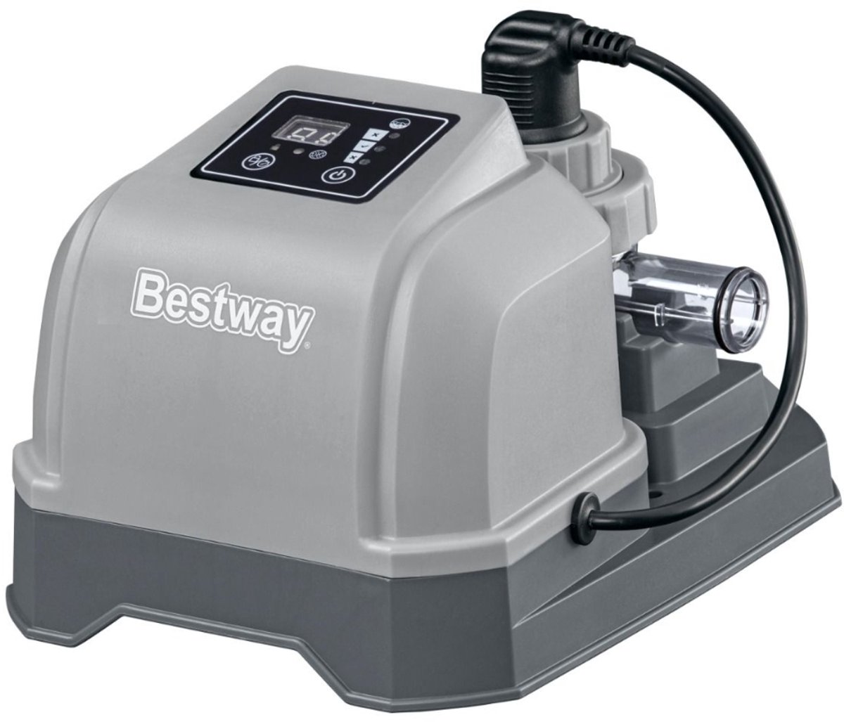 Bestway zoutwatersysteem - tot 8.327 liter - Zwembadfilterpomp - Zoutwatersysteem - Zwembadzout - Chloorverbruik - Zwembadonderhoud