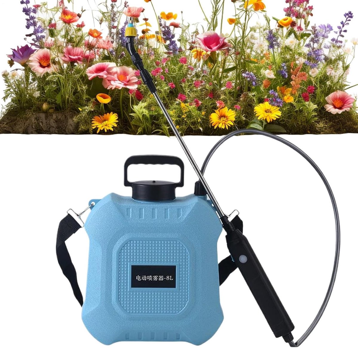 Elektrische Tuinsproeier - Accu Spuitfles - Tuinieren Schoonmaken - Intrekbare Lans USB Oplaadbaar - 5L of 8L