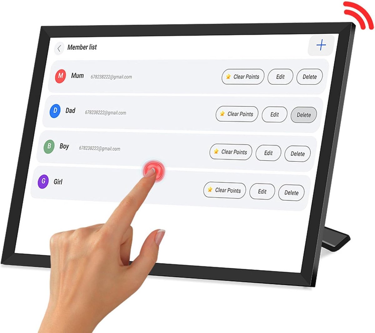 Digitale Kalender - Slimme Planner - Familie Planning - HD Touchscreen - 101 Inch